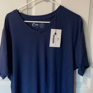 New with tags, Zyia men’s, short sleeved blue tee